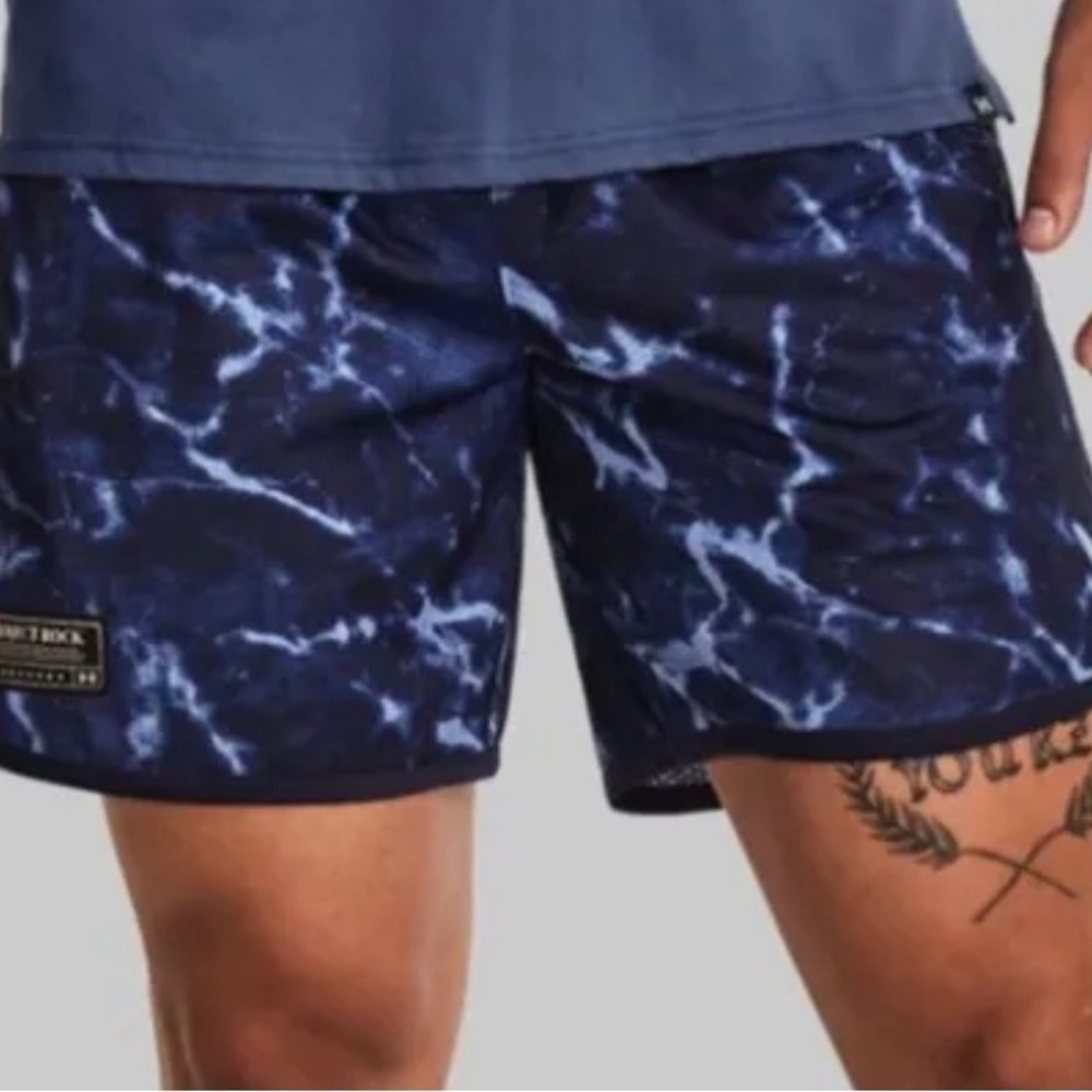 Under Armour Men's Project Rock Mesh Printed Training Shorts 7”Loose Size Large - Picture 5 of 8